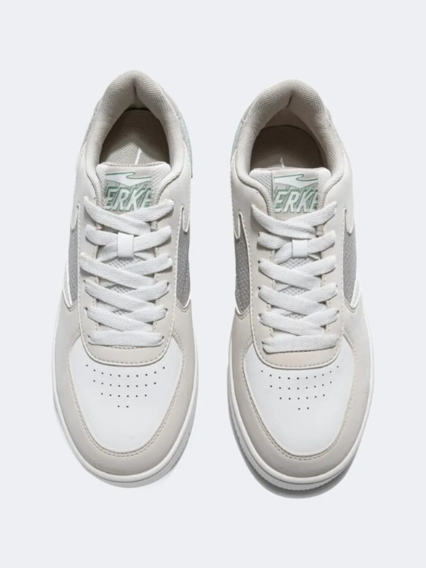 Erke Skateboard Men Lifestyle Shoes Light White/Flaxen