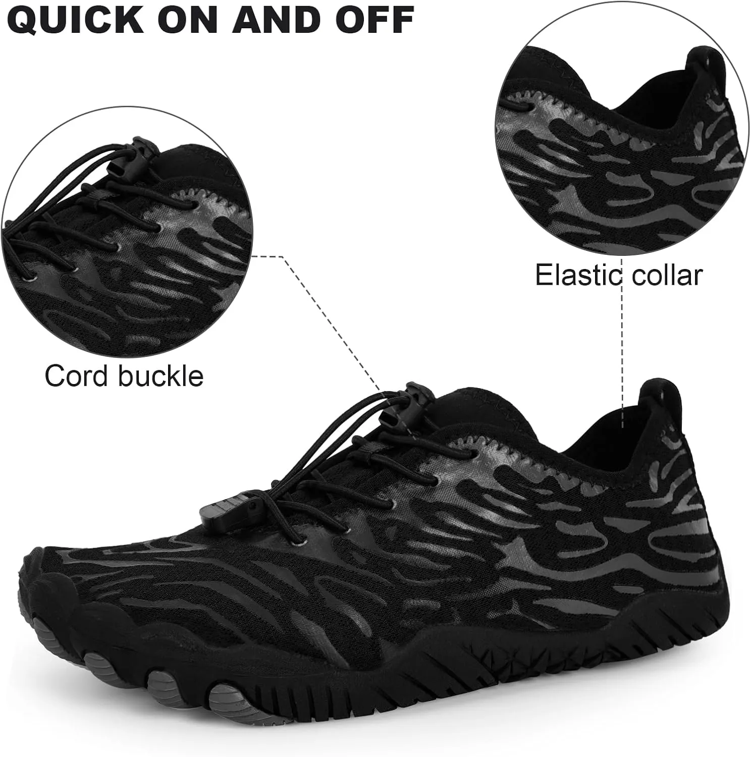 Hike Barefoot Water Shoes, Grounded Footwear Pro Barefoot Shoes Women Men, Non-Slip Athletic Hiking Trail Running Shoe, Breathable Zero Drop Water Shoe Wide Toe Box