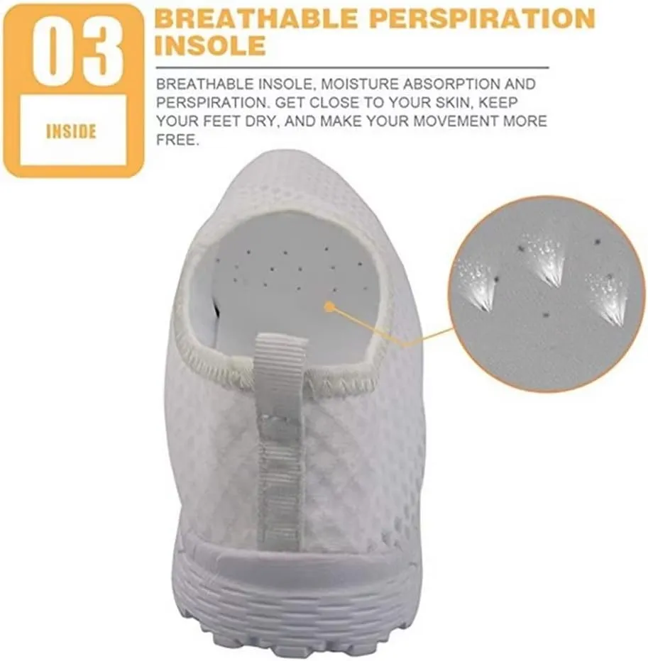 Jeiento Thanksgiving Running Shoes for Women&Men Comfort Footwear Trainers Mesh Shoes Slip-On Tennis Shoes for Hiking Walking Sports