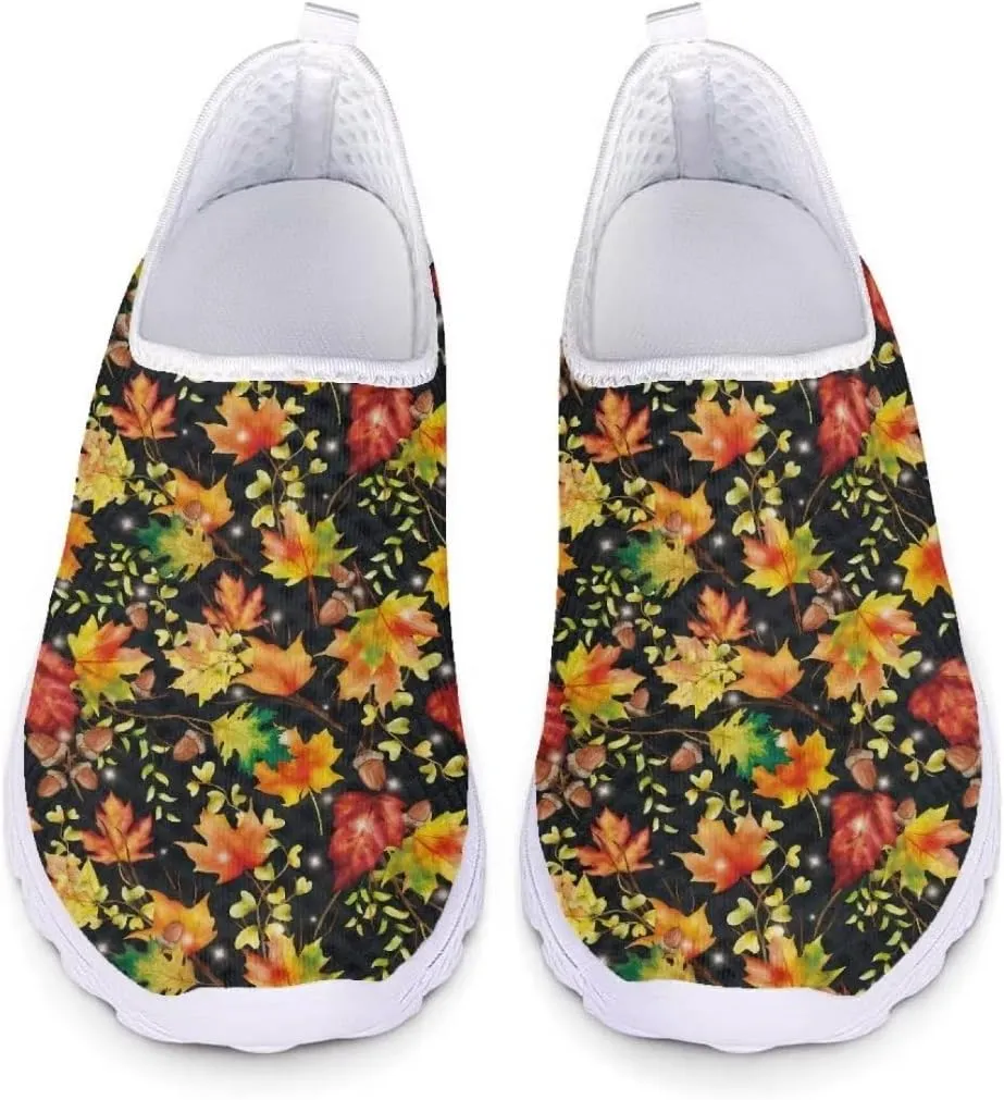 Jeiento Thanksgiving Running Shoes for Women&Men Comfort Footwear Trainers Mesh Shoes Slip-On Tennis Shoes for Hiking Walking Sports