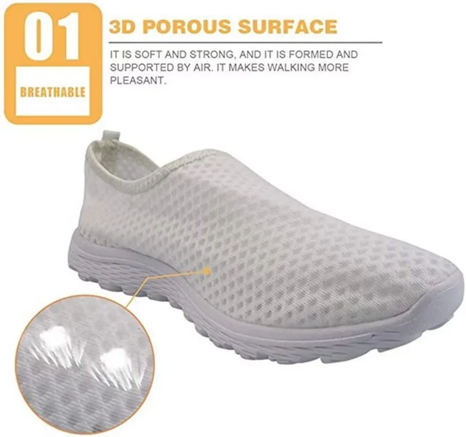 Jeiento Thanksgiving Running Shoes for Women&Men Comfort Footwear Trainers Mesh Shoes Slip-On Tennis Shoes for Hiking Walking Sports