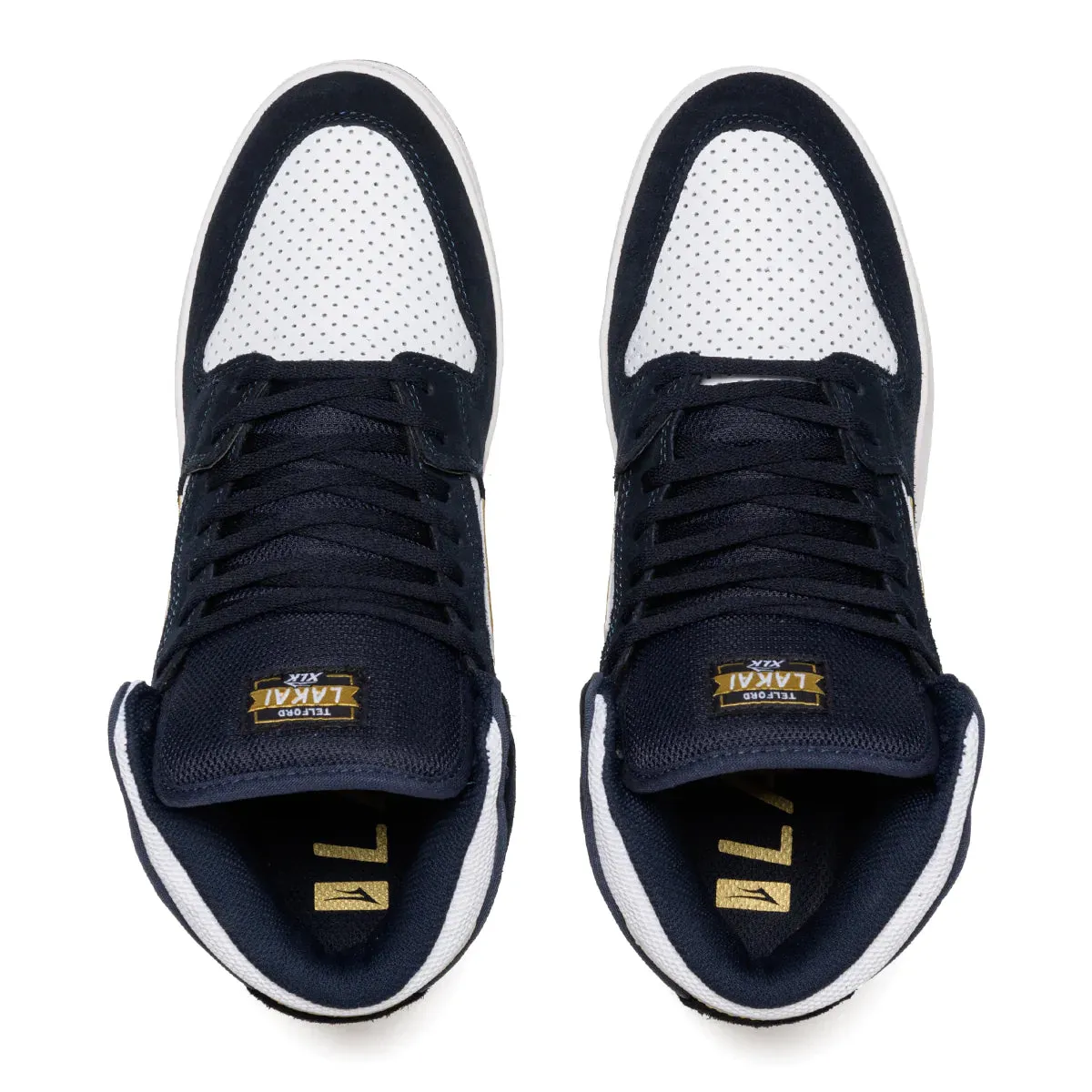 Lakai Telford - Navy Blue/White Suede