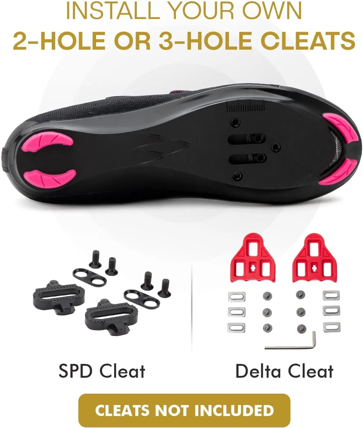 Tommaso Pista SPD & Peloton Shoes for Women2 in 1Fit for Peloton, Road Bicycles & Most Indoor BikesInstall Your Own Delta or SPD Cleats Essential Bike Accessories for Cyclebar & Soulcycle