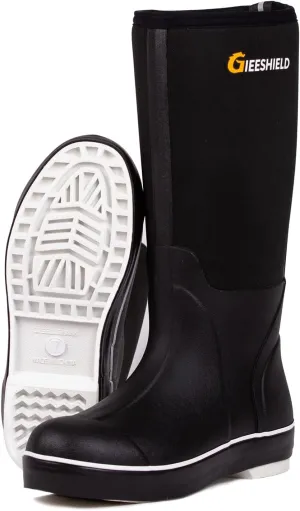 Ultra-Light Waterproof Rubber Boots for Men and Women - Durable Construction with 6mm Neoprene Insulation for Versatile All-Season Use in Hunting, Fishing, Work and Garden Size 5 to 14