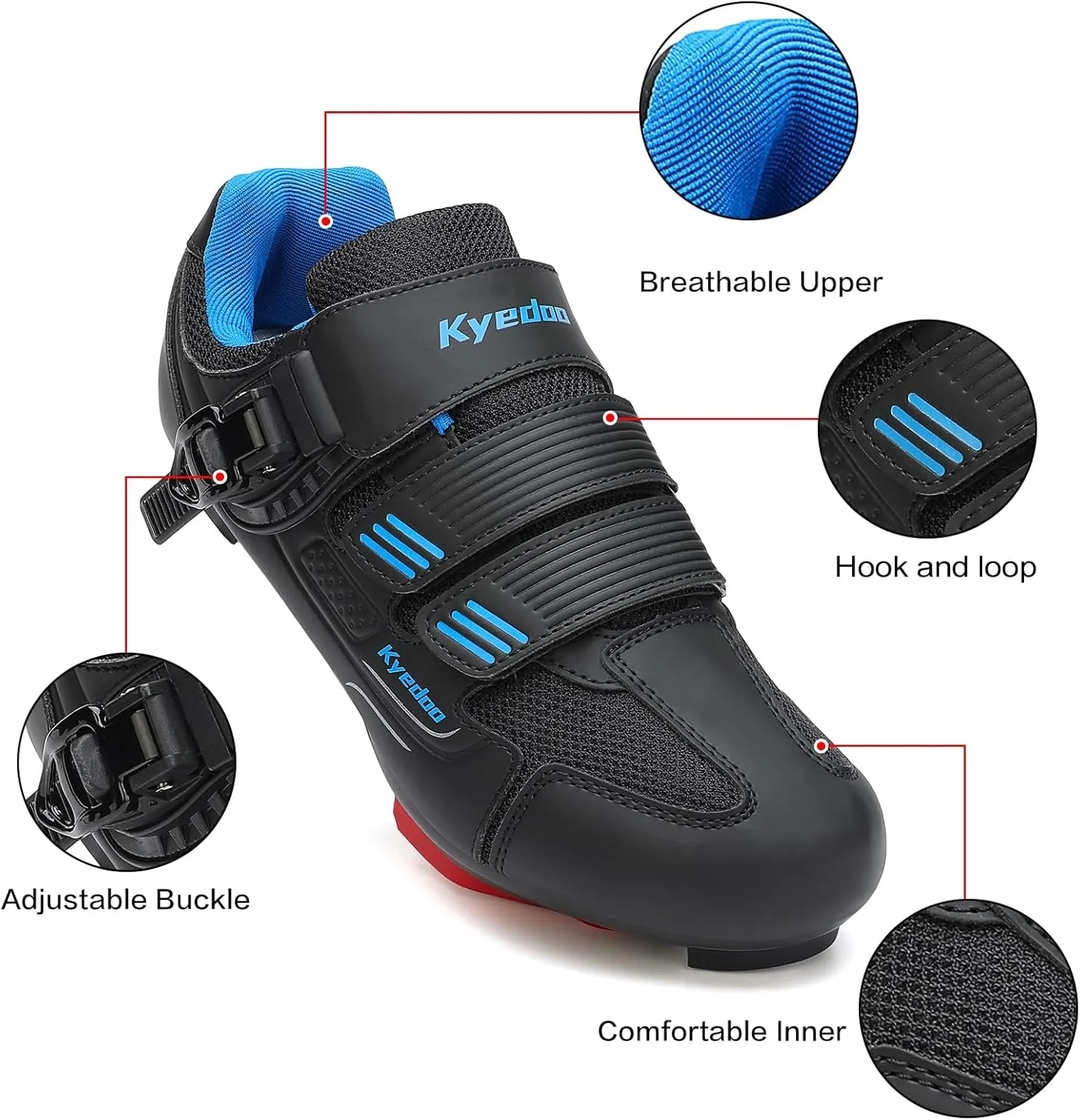 Unisex Cycling Shoes Compatible with Peloton Bike Shoes Indoor Clip in Peleton Road Bike Riding Racing Biking Shoes with Delta Cleats for Mens Womens Indoor Outdoor Bike Pedal