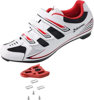 Unisex Cycling Shoes with Look Delta Cleats - Peloton Compatible Spin Shoes with SPD Clips - Indoor Shimano Road Bike for Men Women