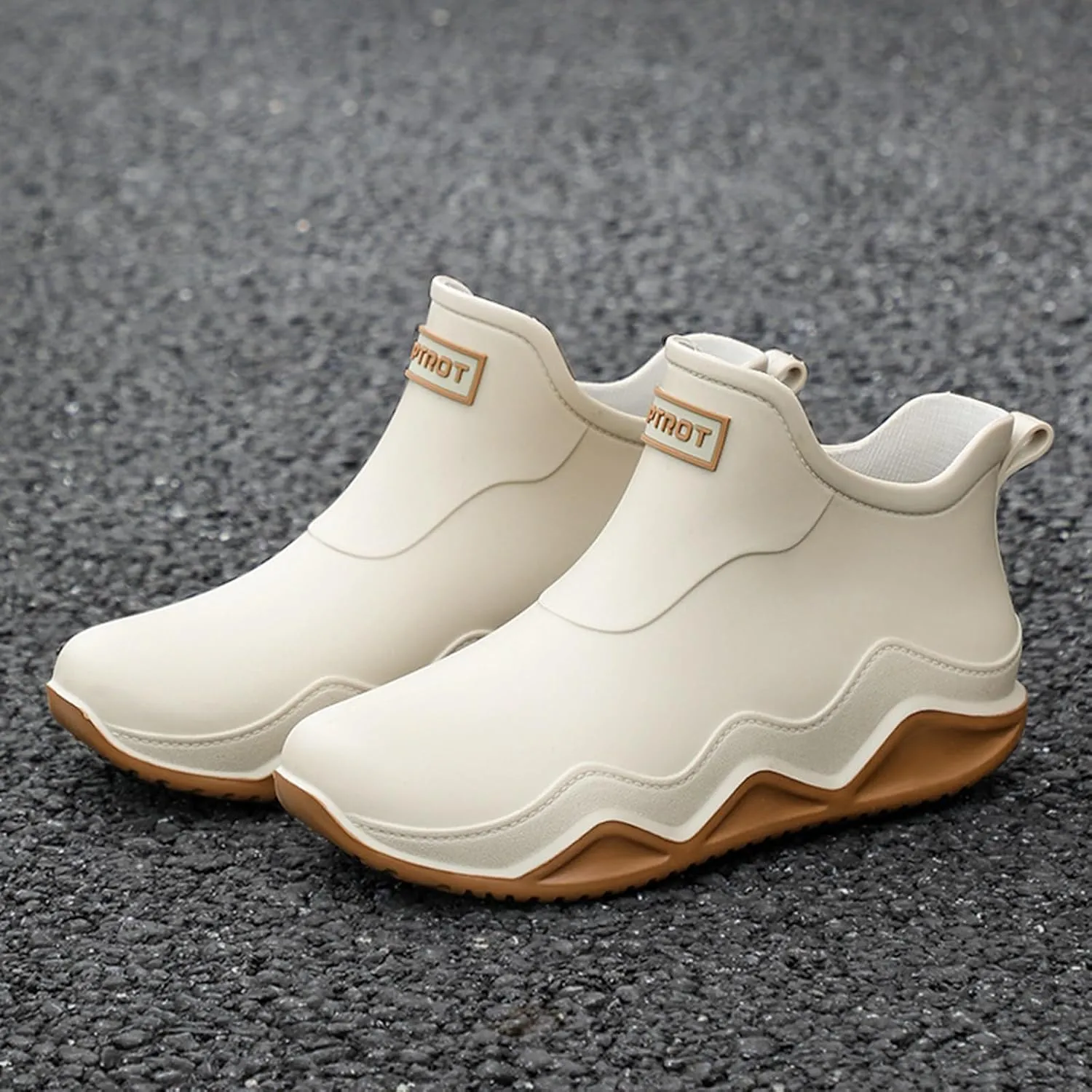 Women Rain Boots Waterproof Non Slip Ankle Rainboots for Ladies Outdoor Slip On Garden Shoes Fishing Boots For Men