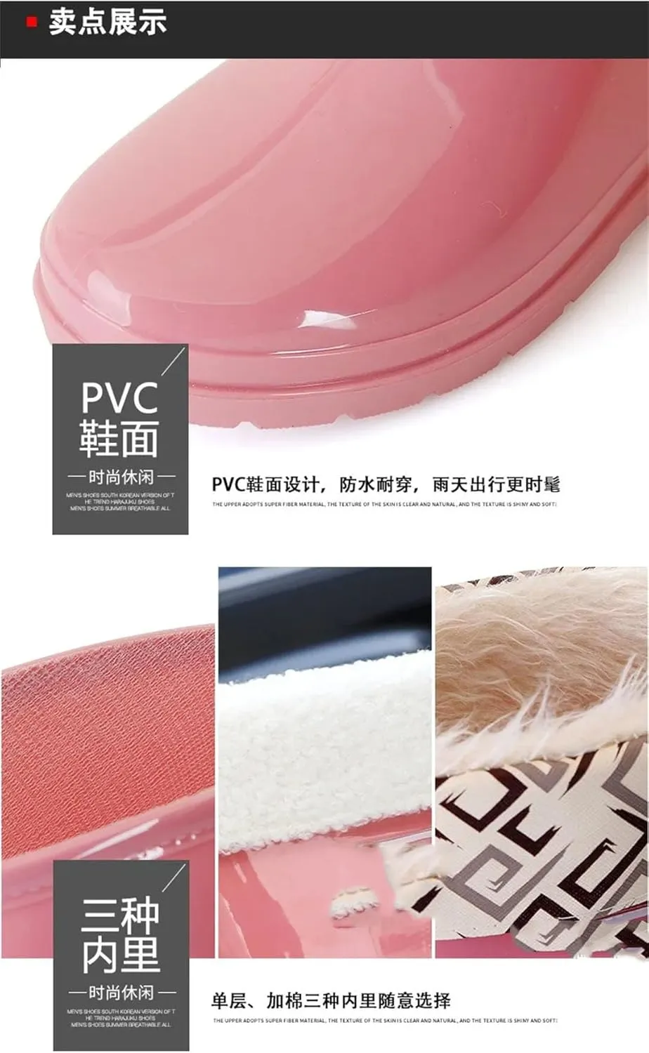 Women's Rubber Boots Waterproof Garden Kitchen Work Water Shoes Galoshes Long Tube Rain Boots Footwear